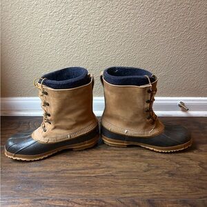 LL Bean Wool Lined Insert Winter Hunting Duck Boots 9-9.5 Made In USA